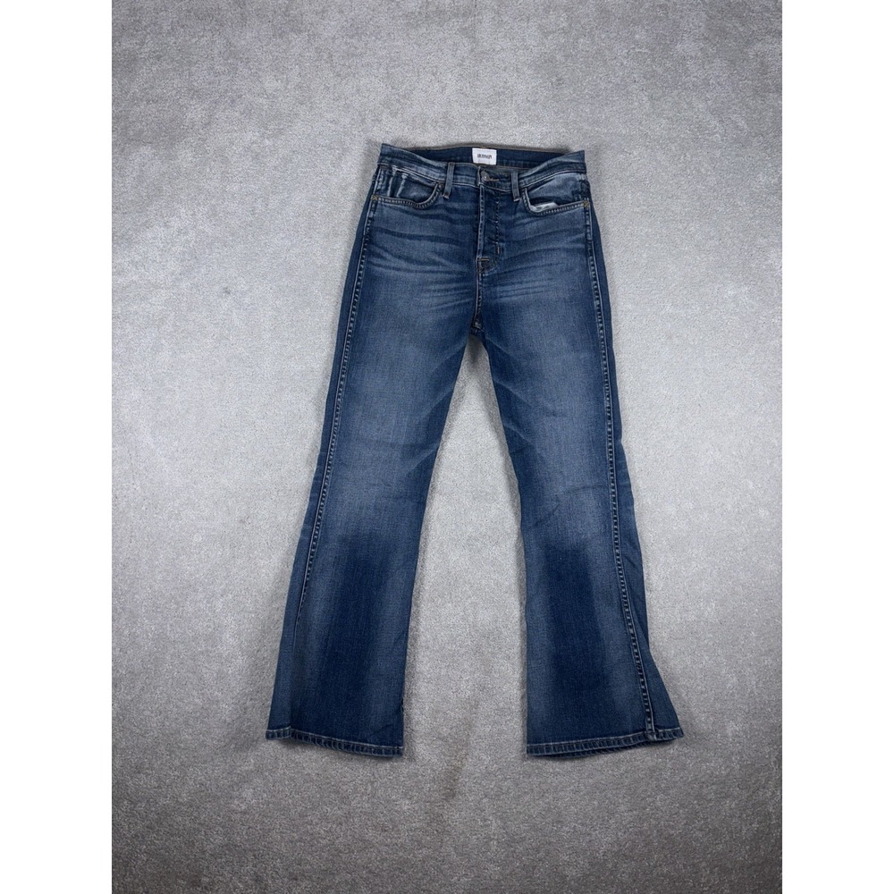 Hudson Women's Sz 27 High Rise Flare Crop Jeans Stretch‎ Denim